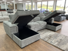 Alaya Sofabed Grey U Shape Corner - Sofa Easy