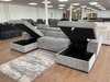 Alaya Sofabed Grey U Shape Corner - Sofa Easy