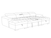 Alaya Sofabed Grey U Shape Corner - Sofa Easy