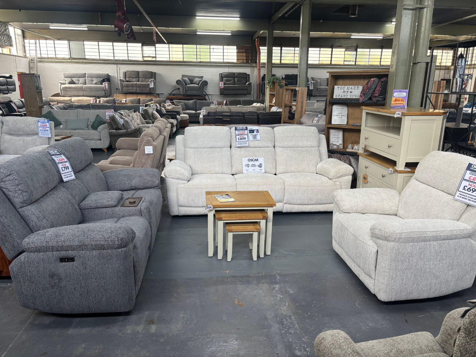 Owen Collection - Power Reclining - Beige or Grey - Sofa Easy