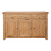 Country Oak 3 Door 3 Drawer Sideboard - Sofa Easy