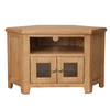 Country Oak Glazed Corner TV Unit - Sofa Easy