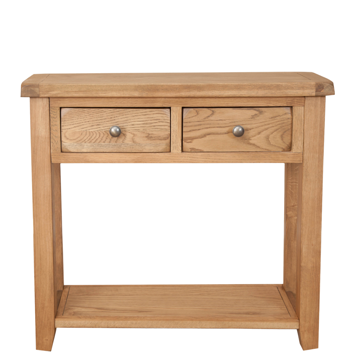 Country Oak 2 Drawer Console Table - Sofa Easy