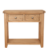 Country Oak 2 Drawer Console Table - Sofa Easy