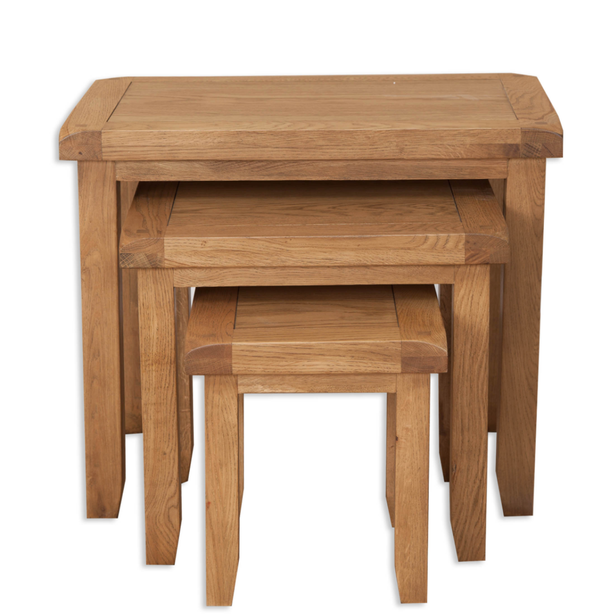 Country Oak Nest of Tables - Sofa Easy