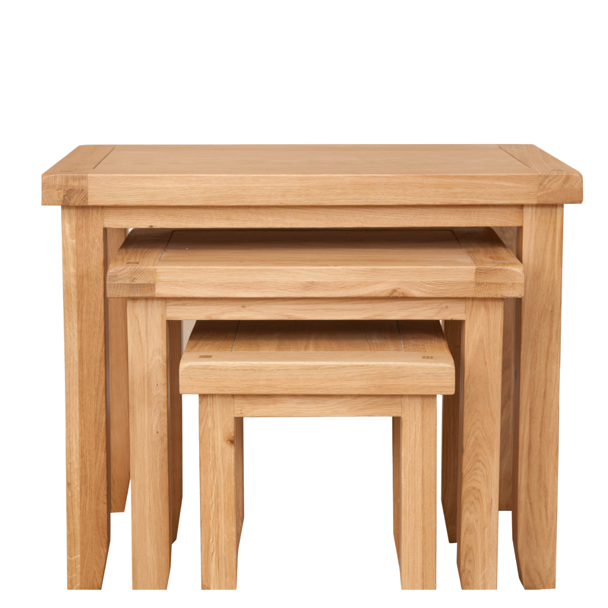 Natural Oak Nest of Tables - Sofa Easy