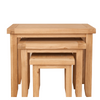 Natural Oak Nest of Tables - Sofa Easy