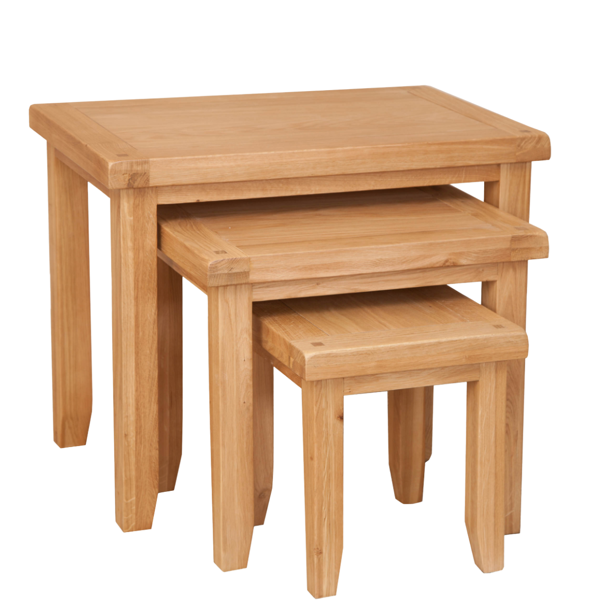 Natural Oak Nest of Tables - Sofa Easy