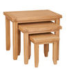 Natural Oak Nest of Tables - Sofa Easy