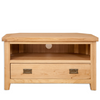 Natural Oak 1 Drawer Corner TV Unit - Sofa Easy