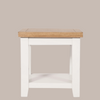 White & Oak Lamp Table - Sofa Easy