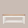 White & Oak Coffee Table - Sofa Easy