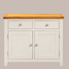 White & Oak 2 Drawer 2 Door Sideboard - Sofa Easy