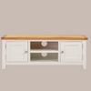 White & Oak Large TV Unit - Sofa Easy