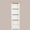 White & Oak Slim bookcase - Sofa Easy