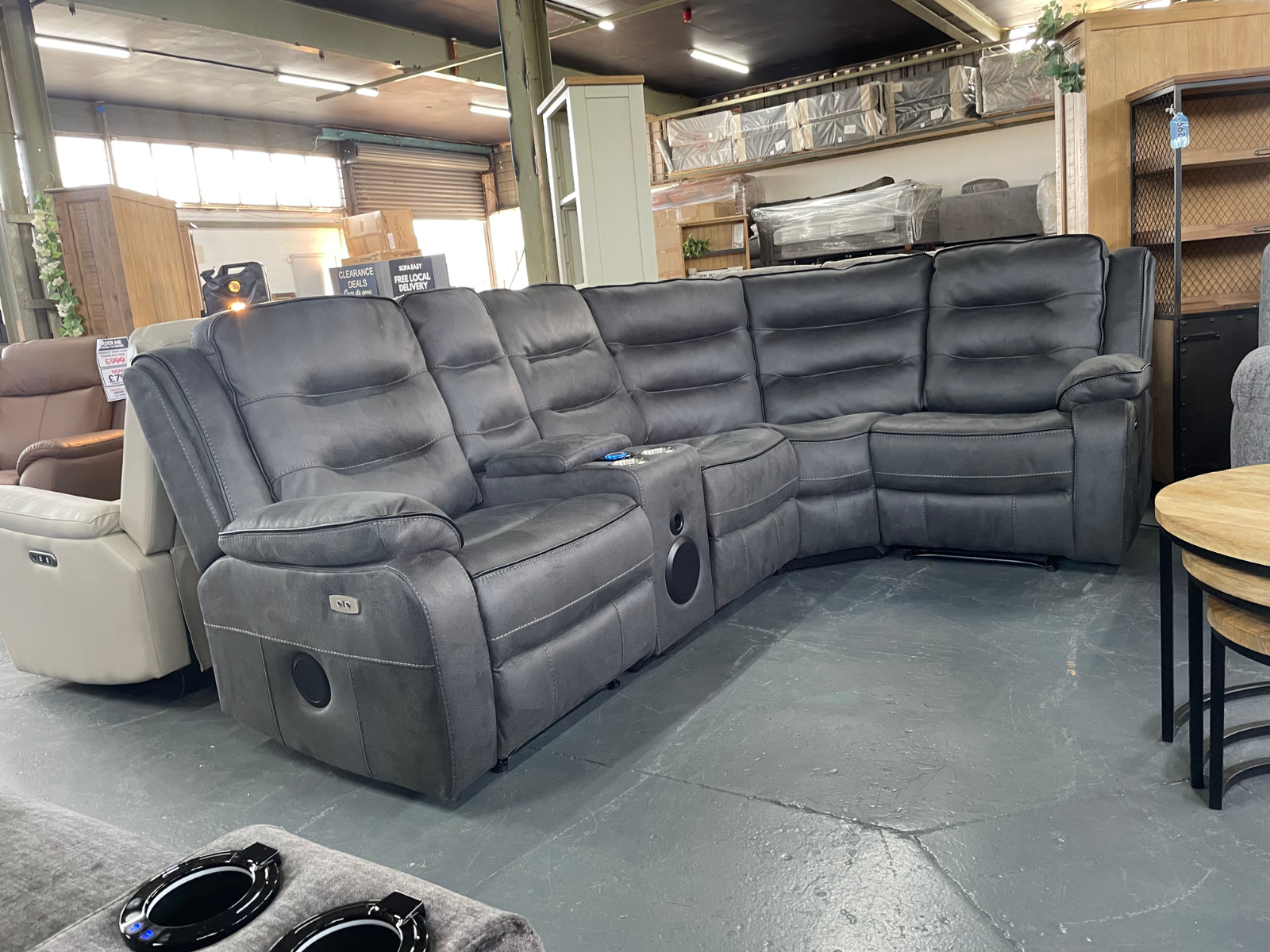 Ricardo Power Reclining Modular Corner Sofa + Armchair - Sofa Easy