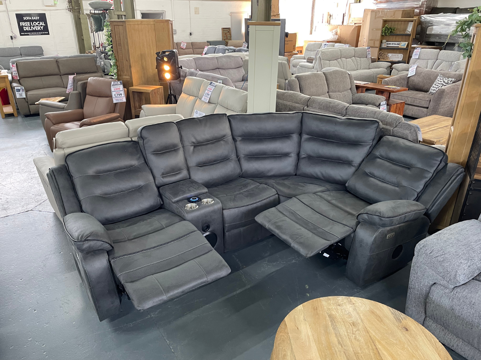 Ricardo Power Reclining Modular Corner Sofa + Armchair - Sofa Easy