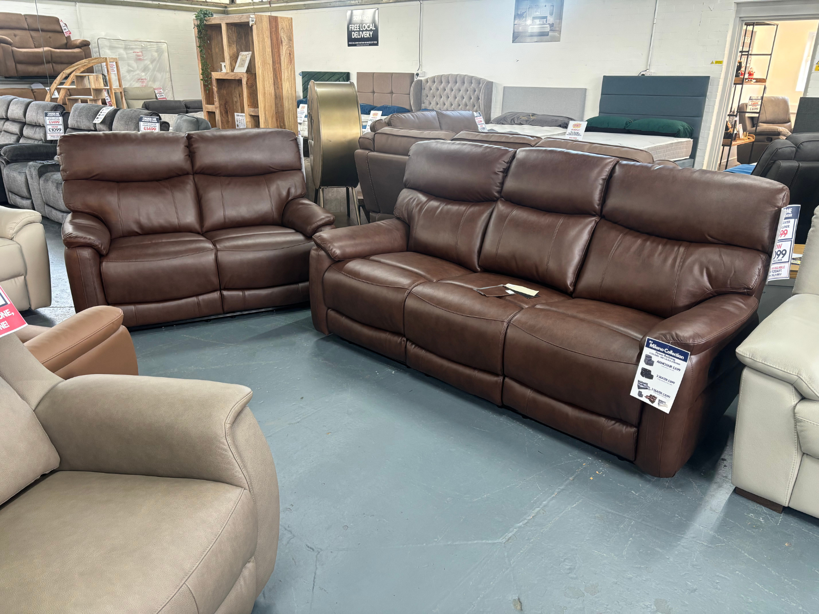 Darwin 3 Seater & 2 Seater power reclining sofas - Sofa Easy