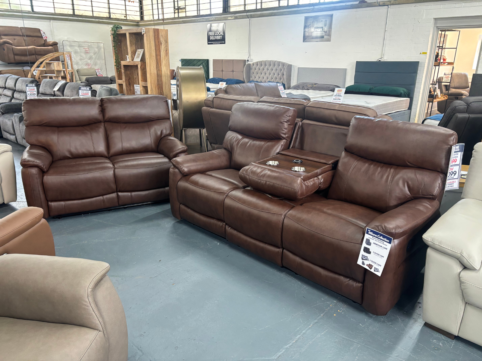 Darwin 3 Seater & 2 Seater power reclining sofas - Sofa Easy