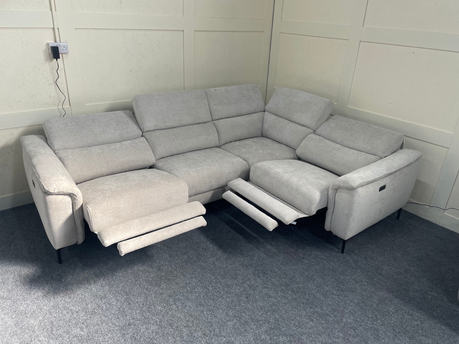 Monaco Power Reclining Modular Corner Sofa - Sofa Easy