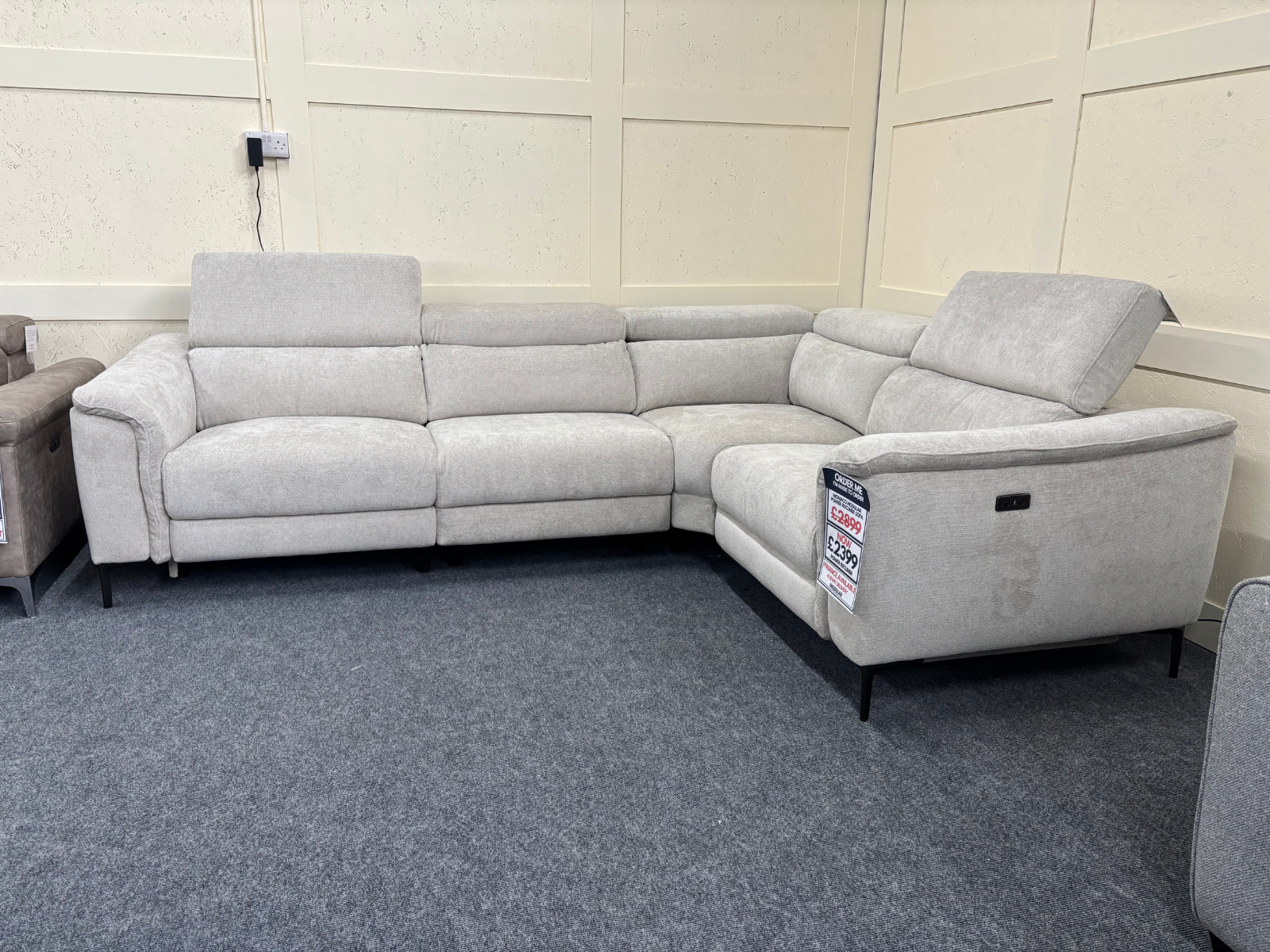 Monaco Power Reclining Modular Corner Sofa - Sofa Easy