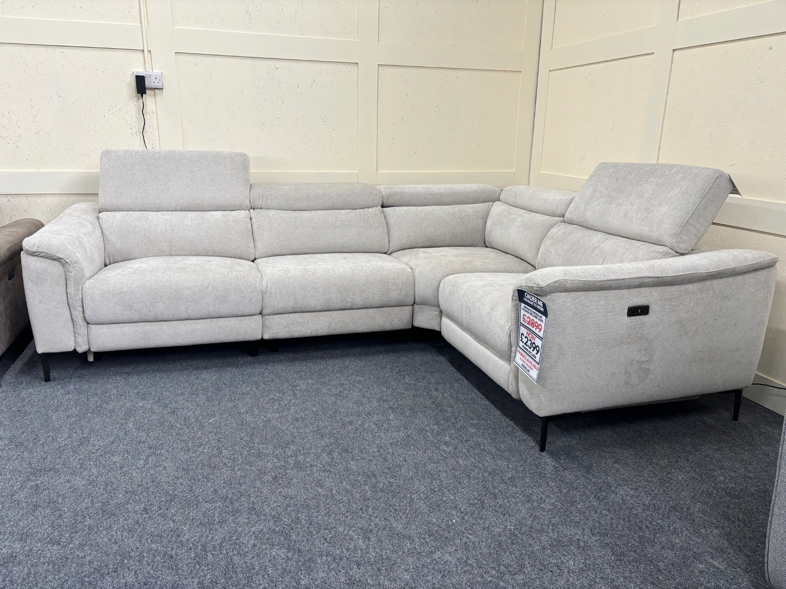 Monaco Power Reclining Modular Corner Sofa - Sofa Easy