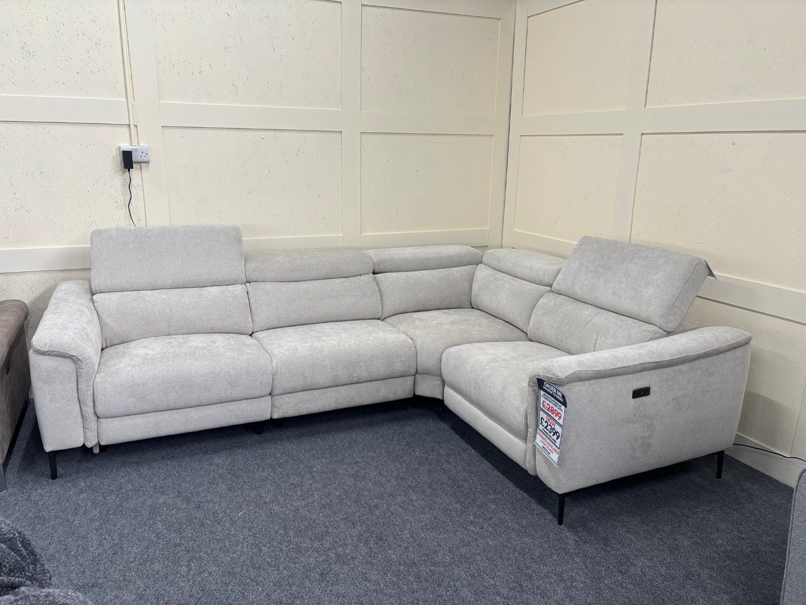 Monaco Power Reclining Modular Corner Sofa - Sofa Easy