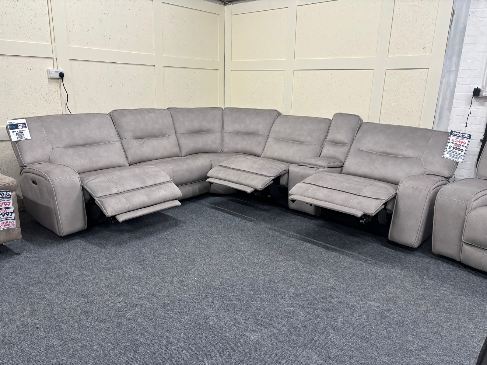 The Rocco power reclining corner sofa & Armchair - Sofa Easy