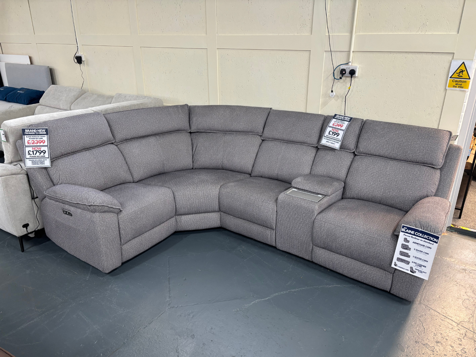 Blaine Power Reclining Corner Sofa - Sofa Easy