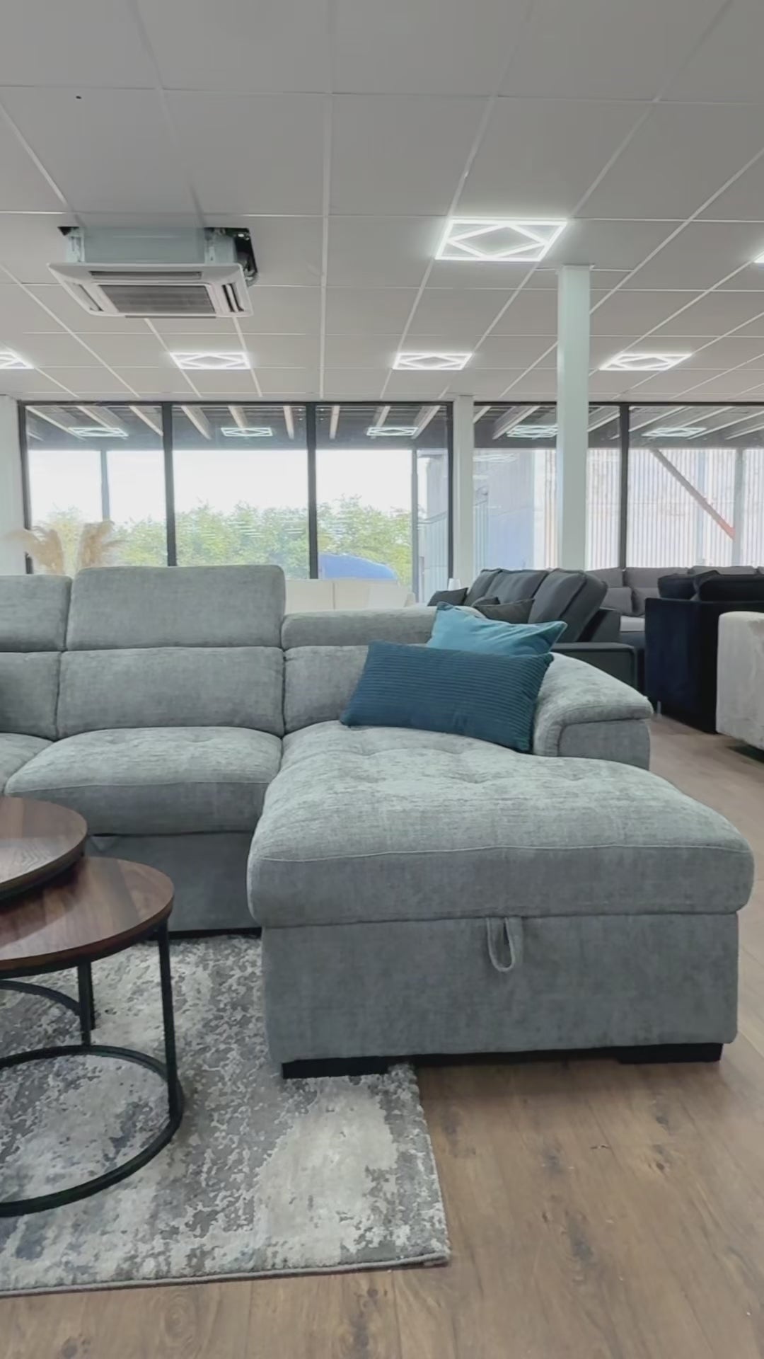 Alaya Sofabed Grey U Shape Corner