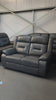 Load and play video in Gallery viewer, NEW - Poppy Manual Reclining Grey Leather Aire Collection