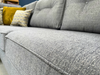 NEW - Ashley Left Hand Facing Corner Sofa with Stool in Brooklyn Charcoal Fabric