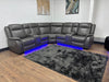 New - Nitro Electric Reclining Leather aire Sofa with LED lights - Sofa Easy
