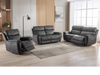Neptune Electric Reclining Collection in Graphite - Sofa Easy