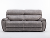 Neptune Electric Reclining Collection in Silver Fabric - Sofa Easy