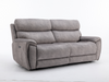 Neptune Electric Reclining Collection in Silver Fabric - Sofa Easy