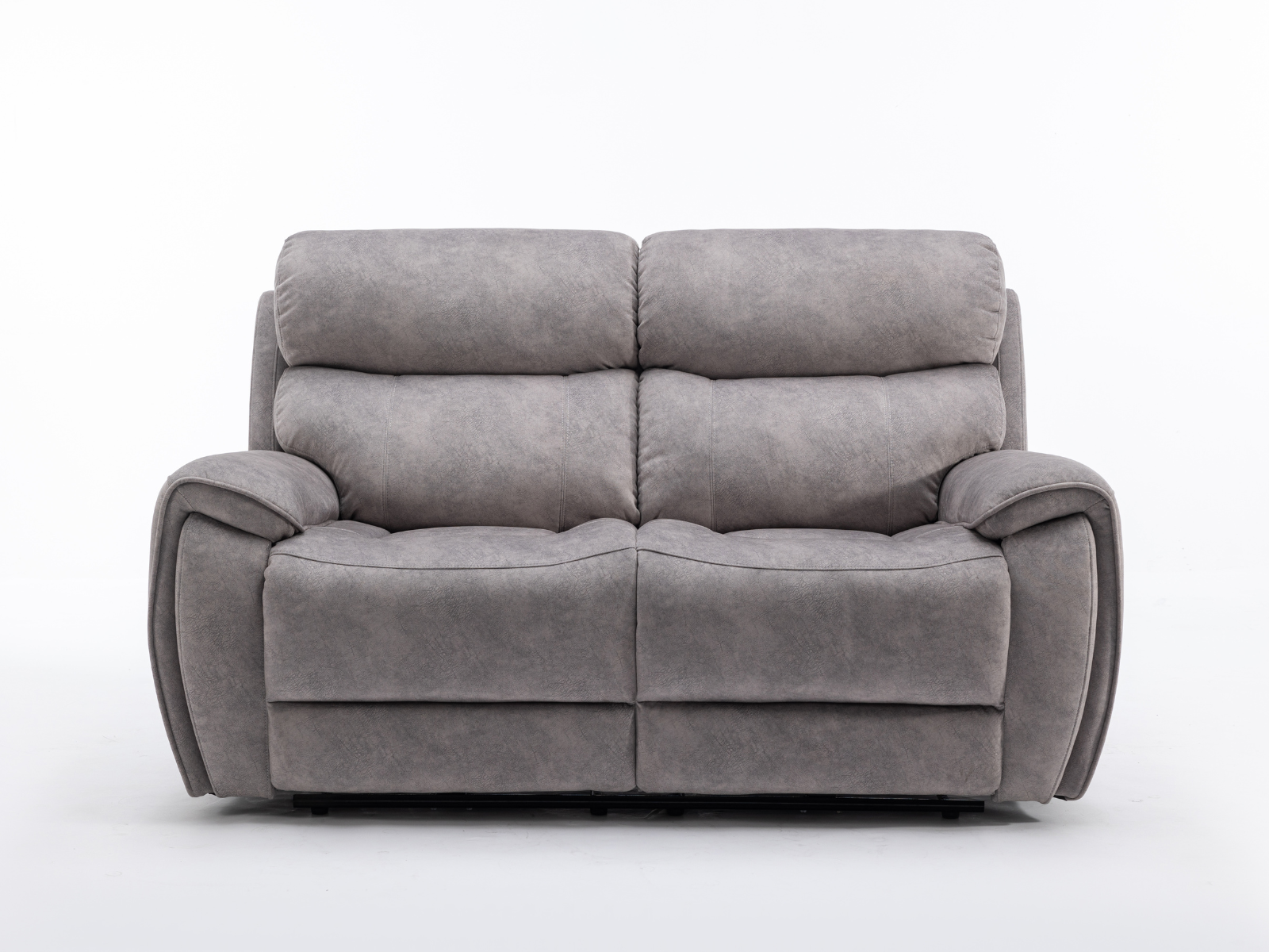 Neptune Electric Reclining Collection in Silver Fabric - Sofa Easy