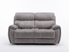 Neptune Electric Reclining Collection in Silver Fabric - Sofa Easy