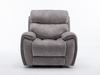 Neptune Electric Reclining Collection in Silver Fabric - Sofa Easy