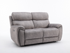 Neptune Electric Reclining Collection in Silver Fabric - Sofa Easy
