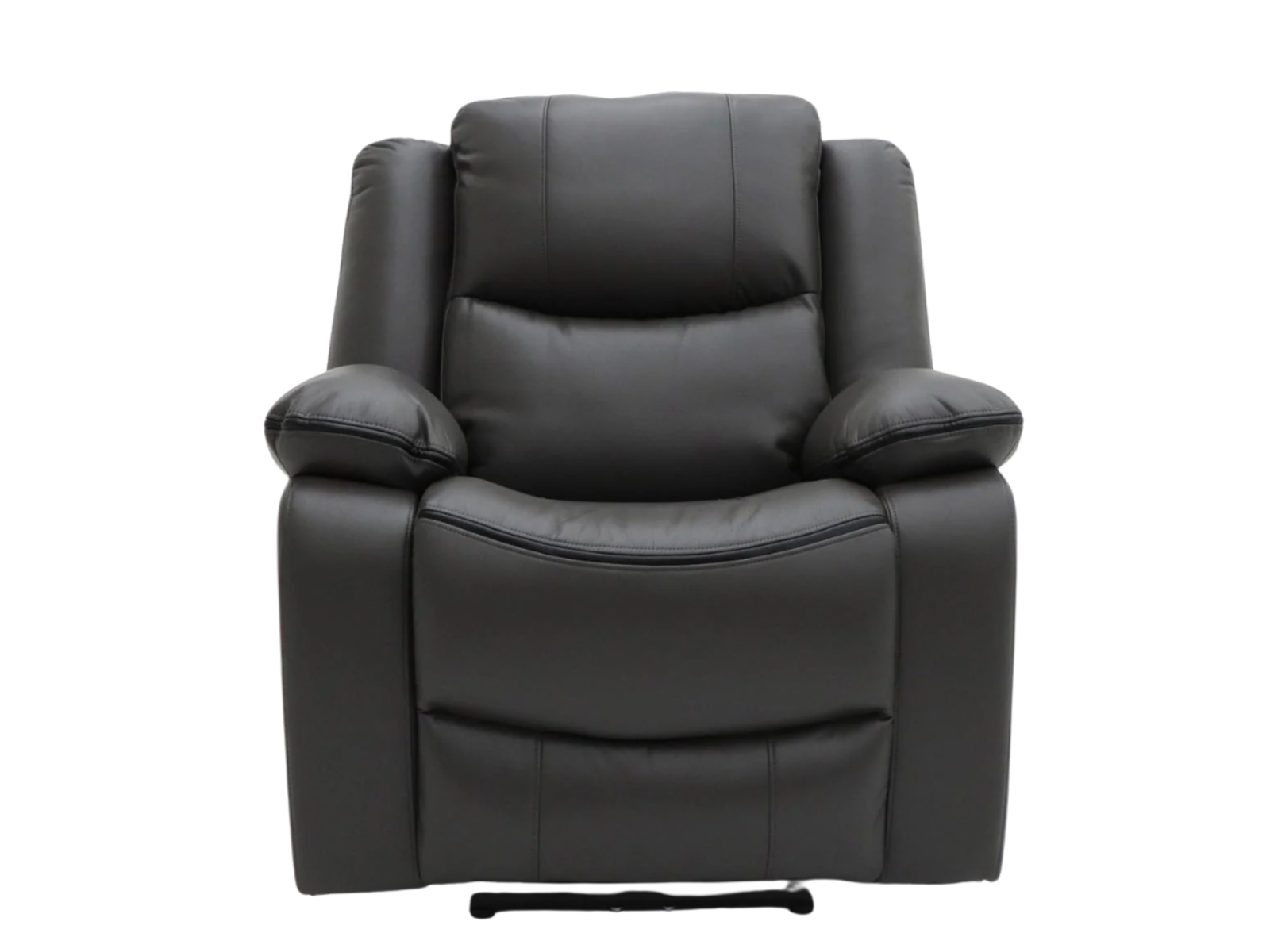 NEW - Harald Electric Reclining Sofas - Grey Leather Aire - Sofa Easy