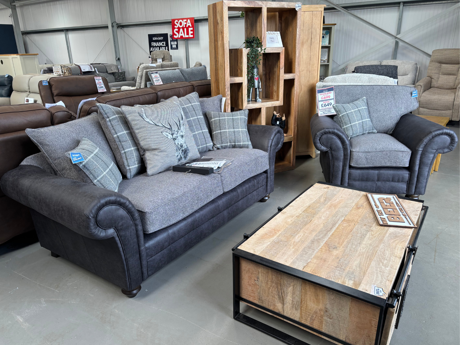 NEW - Highland 3 Seater & Armchair - Lots of Sizes available - Sofa Easy