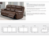 Torino Sofa Collection - 2 Colours and Manual or Electric Recline - Sofa Easy